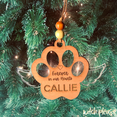 Custom Made holiday ornament for your dog who has passed away